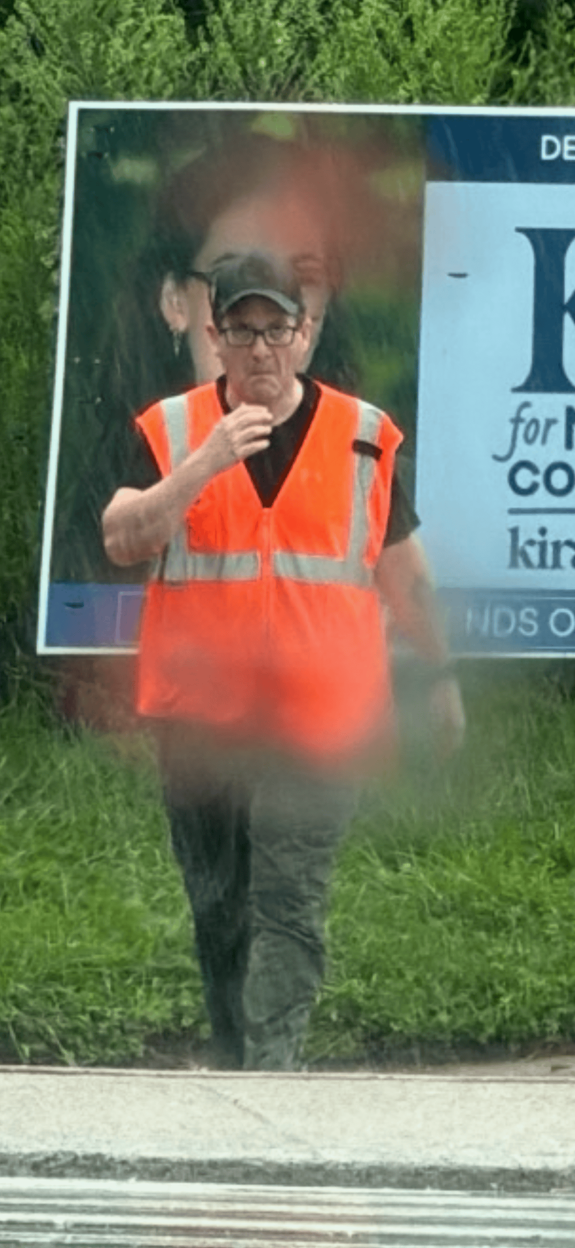 Kyle Grantham in the field, New Castle County